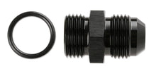 Load image into Gallery viewer, Mr Gasket O-Ring Straight Thread to AN Flare Fitting - 6061 Aluminum Construction 480081-BL - Detail View