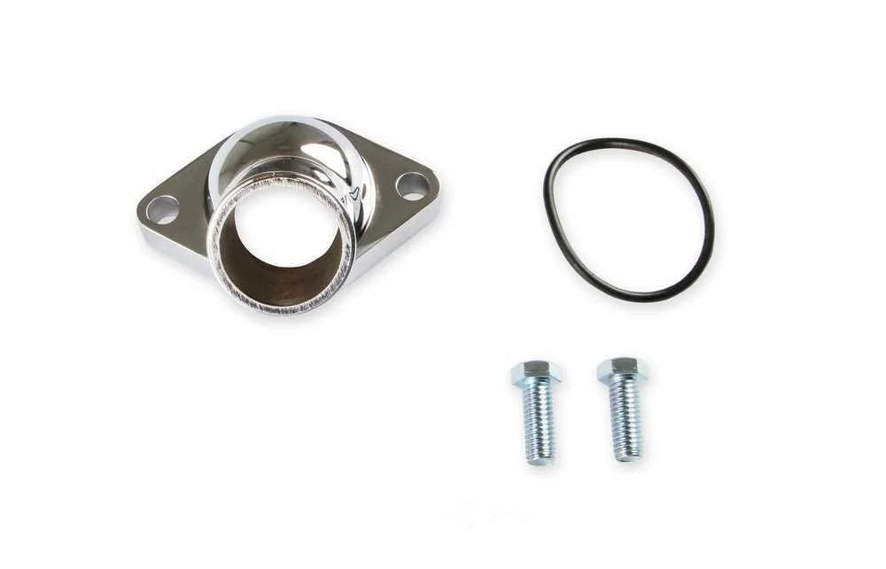 Mr. Gasket O-Ring Style Chrome Water Neck 2660 fits 1955-1965 Chevrolet Bel Air, Biscayne, Chevelle, Chevy II, Corvette C1...