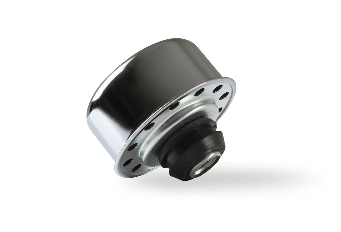 Mr Gasket Push-on Style with 3/4 Inch mounting tube - chrome 2057 - Back View