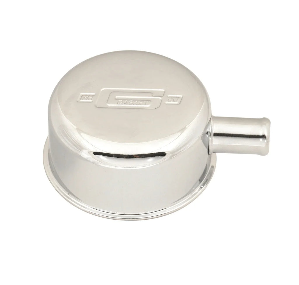 Mr Gasket Push-on style with breather tube - chrome 2054 - Main Product View