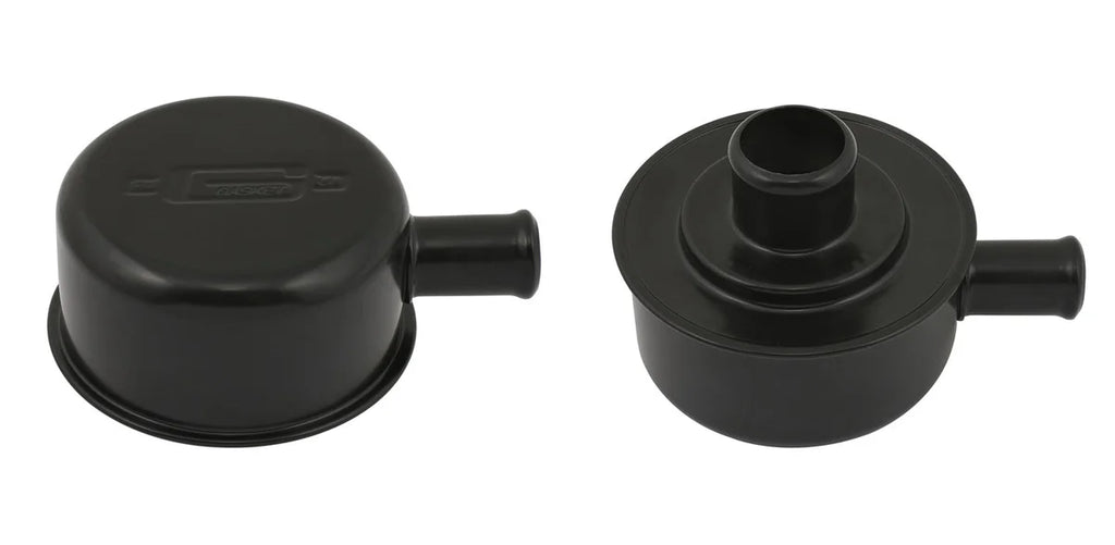 Mr Gasket Push-on style with breather tube - flat black 2054BP