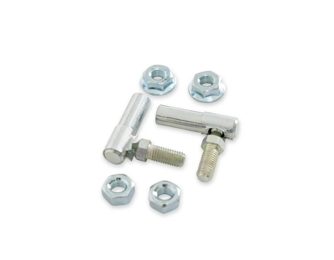Mr Gasket Quick disconnect ball joints for carburetor linkage. - Side View