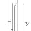 Load image into Gallery viewer, Mr Gasket Single Groove (with Keyway and 5/8 Inch Shaft). 4948G fits 1967-1984 GM / Chevrolet - Side View