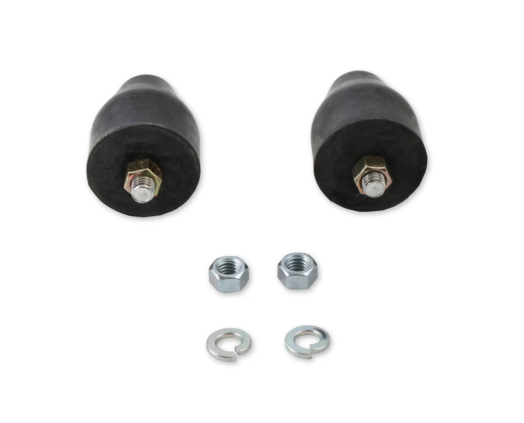 Mr Gasket These 2-1/2 Inch traction bar snubbers are manufactured from rubber - Side View