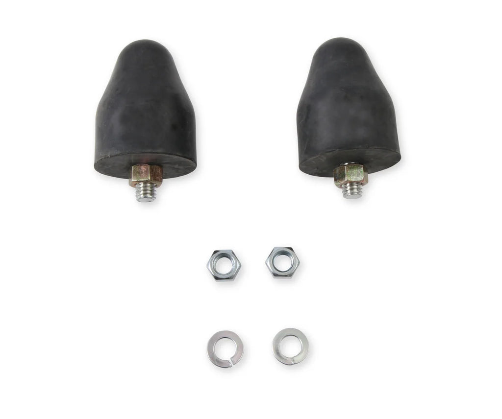 Mr Gasket These 2-1/2 Inch traction bar snubbers are manufactured from rubber - Back View