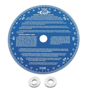 Mr Gasket This universal cam degree wheel has a 7 Inch diameter and is blue. - Main Product View