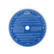 Load image into Gallery viewer, Mr Gasket This universal cam degree wheel has a 7 Inch diameter and is blue. - Side View