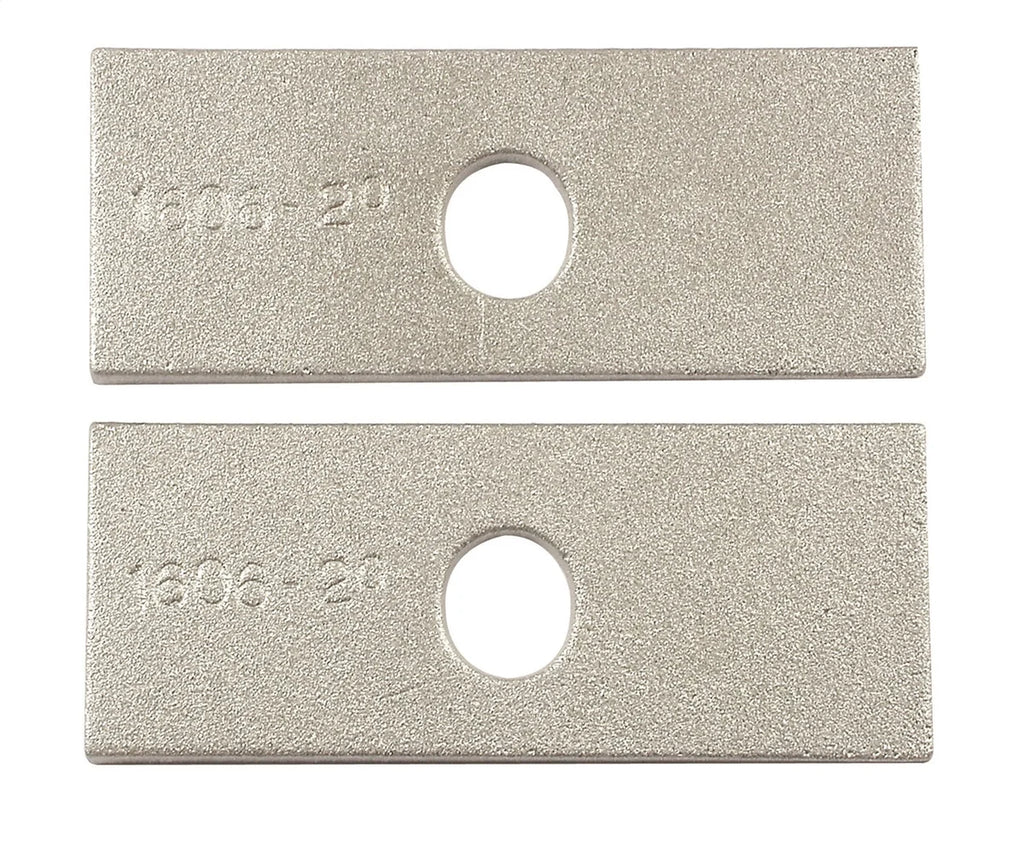 Mr Gasket Traction bar wedge set with 2 degree shim angle, aluminum. 1606