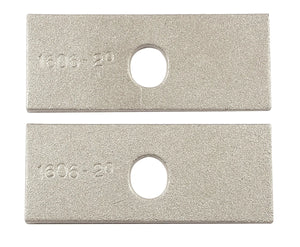 Mr Gasket Traction bar wedge set with 2 degree shim angle, aluminum. 1606