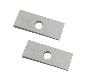 Mr Gasket Traction bar wedge set with 4 degree shim angle, aluminum.