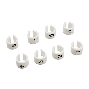 Mr Gasket White with Cylinder   Numbers - White / Black
