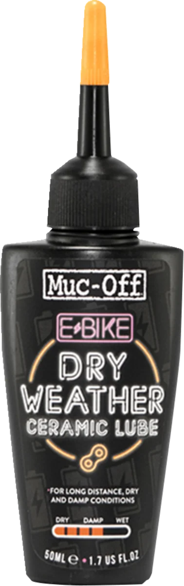 Muc-Off USA Ebike Dry Chain Lube - 1.7 U.S. fl oz. 1104US - Side View