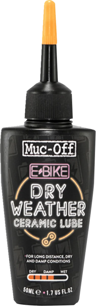 Muc-Off USA Ebike Dry Chain Lube - 1.7 U.S. fl oz. 1104US - Side View