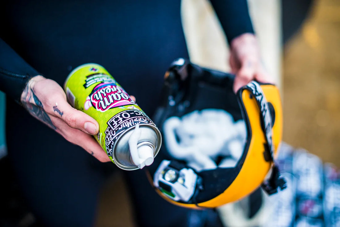 Muc-Off USA Foaming Helmet Freshener - 13.5 U.S. fl oz. - Aerosol 199US - Installation View