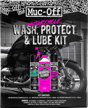 Load image into Gallery viewer, Muc-Off USA Motorcycle Wash, Protect &amp; Lube Kit 20095US - Installation View