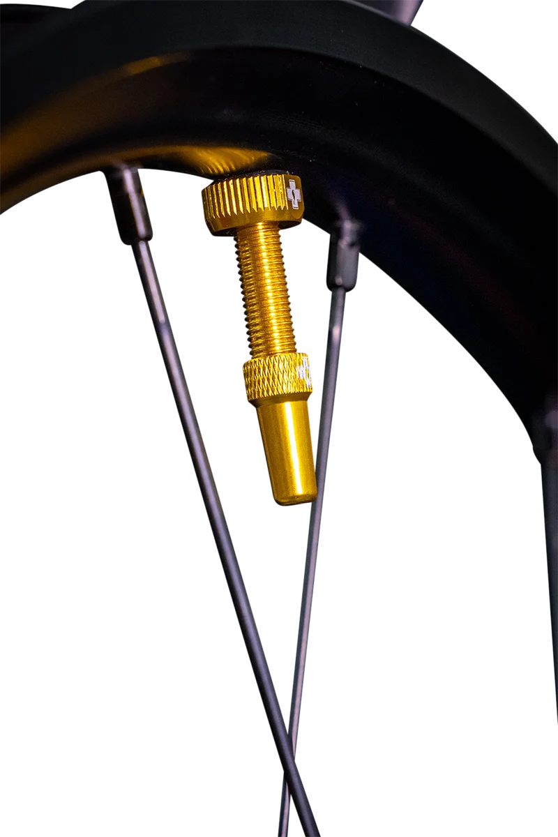 Muc-Off USA Tubeless Valve Stems - Gold 20426 - Side View