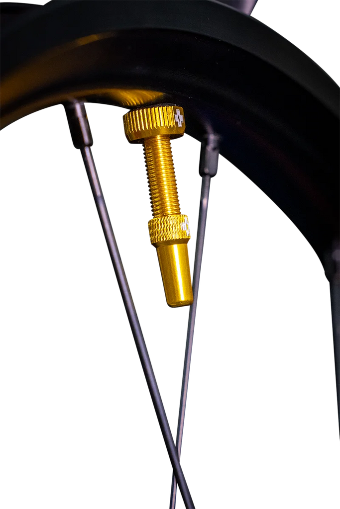 Muc-Off USA Tubeless Valve Stems - Gold 20426 - Side View