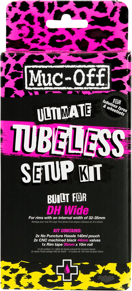 Muc-Off USA Ultimate Tubeless Setup Kit - DH/Trail/Enduro - 30 mm Tape 20086 - Side View