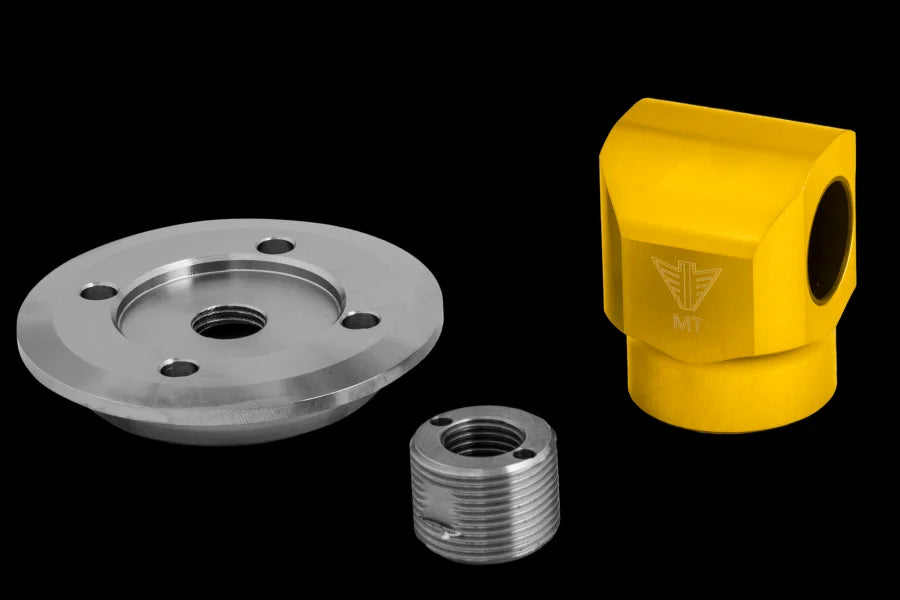 Mueller Lowering Kit - M8 - Remote Preload Adjust 130-30 - Back View