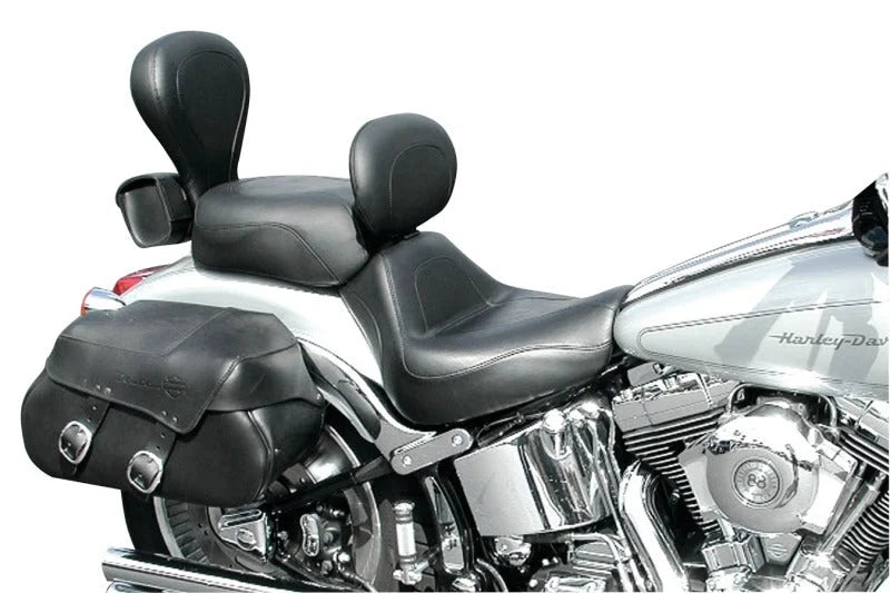 Mustang 00-07 Harley Softail Deuce Sissy Bar Pad (12 inch x 9 inch) - Black - Main Product View