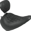 Load image into Gallery viewer, Mustang 00-07 Harley Softail Deuce Sissy Bar Pad (12 inch x 9 inch) - Black - Side View
