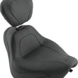 Load image into Gallery viewer, Mustang 00-07 Harley Softail Deuce Sport Touring Solo Seat w/Driver Backrest - Black - Side View