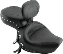 Load image into Gallery viewer, Mustang 00-08 Honda VT1100 Sabre,97-08 Spirit,87-97 Shadow Wide Touring 1PC Seat w/Studs - Black - Main Product View