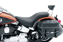Load image into Gallery viewer, Mustang 00-15 Harley Softail Standard Rear Tire DayTripper 1PC Seat - Black - Side View