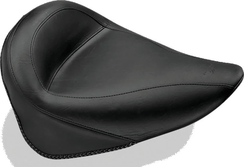 Mustang 00-15 Harley Softail Standard Rear Tire Standard Touring Solo Seat - Black - Side View