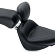 Load image into Gallery viewer, Mustang 00-15 Harley Softail Standard Rear Tire Standard Touring Solo Seat w/Driver Backrest - Black - Main Product View