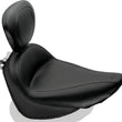 Load image into Gallery viewer, Mustang 00-15 Harley Softail Standard Rear Tire Standard Touring Solo Seat w/Driver Backrest - Black - Side View