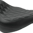 Load image into Gallery viewer, Mustang 00-15 Harley Softail Standard Rear Tire Wide Touring Passenger Seat w/Studs - Black - Main Product View