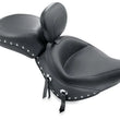 Load image into Gallery viewer, Mustang 00-15 Harley Softail Standard Rear Tire Wide Touring Recessed Passenger Seat w/Studs - Black - Main Product View