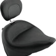 Load image into Gallery viewer, Mustang 00-15 Harley Softail Standard Rear Tire Wide Touring Solo Seat w/Driver Backrest - Black - Main Product View