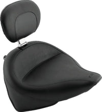 Load image into Gallery viewer, Mustang 00-15 Harley Softail Standard Rear Tire Wide Touring Solo Seat w/Driver Backrest - Black - Main Product View