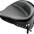 Load image into Gallery viewer, Mustang 00-15 Harley Softail Standard Rear Tire Wide Touring Solo Seat w/Studs - Black - Main Product View