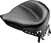 Load image into Gallery viewer, Mustang 00-15 Harley Softail Standard Rear Tire Wide Touring Solo Seat w/Studs - Black - Main Product View