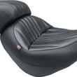 Load image into Gallery viewer, Mustang 00-15 Harley Softail Standard Rear Tire Wide Tripper Passenger Seat - Black - Main Product View