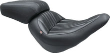 Load image into Gallery viewer, Mustang 00-15 Harley Softail Standard Rear Tire Wide Tripper Passenger Seat - Black - Main Product View