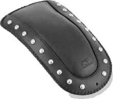Load image into Gallery viewer, Mustang 00-15 Harley Softail Std Rear Tire Wide Touring Solo Seat w/Driver Backrest - Black - Side View