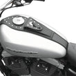 Load image into Gallery viewer, Mustang 00-17 Harley Softail with Square Dash Tank Bib w/Studs- Black - Side View