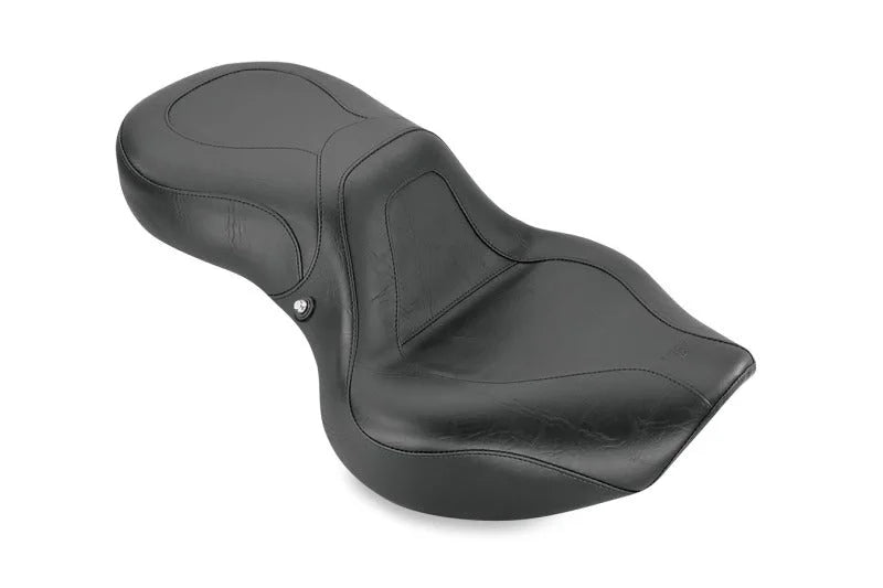 Mustang 01-08 Honda VT750DC Spirit Sport Touring 1PC Seat - Black - Side View