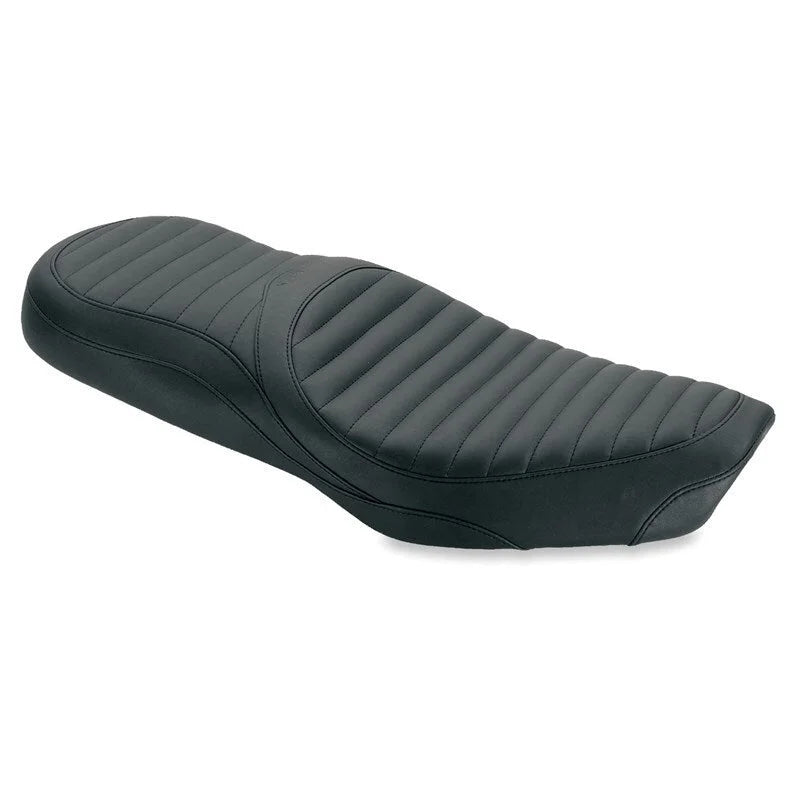 Mustang 01-15 Triumph Bonneville, T100,Scrambler ,Thruxton, 2012 SE 1PC Seat- Black - Side View