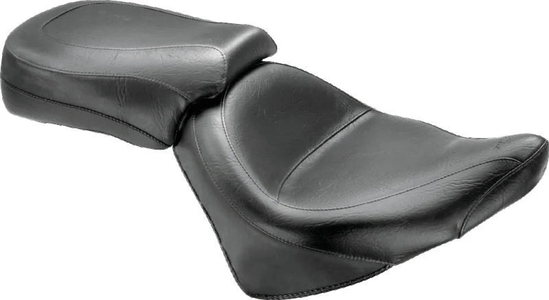 Mustang 02-08 Honda VTX1800 Cruiser Tank Bib w/Studs- Black - Side View