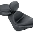 Load image into Gallery viewer, Mustang 02-08 Honda VTX1800 Retro, S, T Wide Touring 2PC Seat w/ Driver Backrest - Black - Main Product View