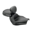 Load image into Gallery viewer, Mustang 02-08 Honda VTX1800C Sport Touring 2PC Seat w/Driver Backrest - Black - Side View