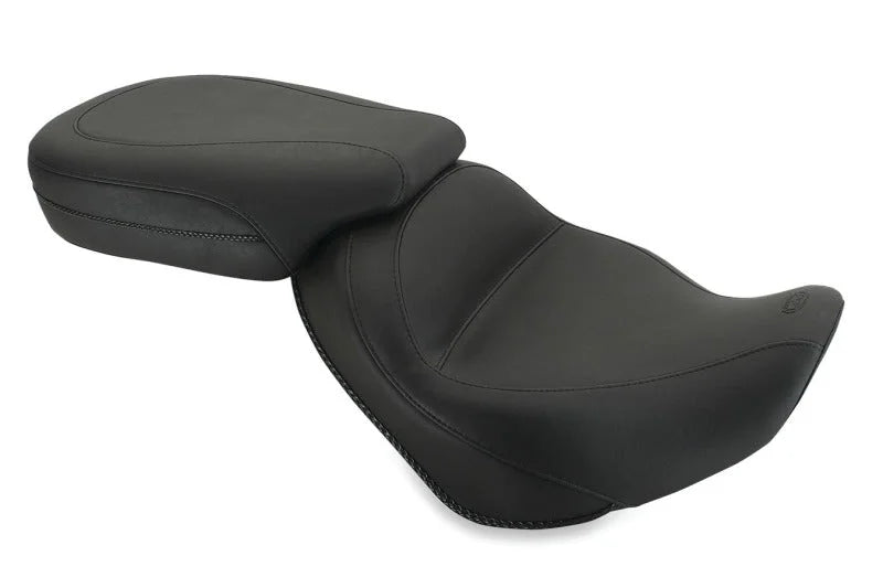 Mustang 02-08 Triumph America,03-08 Speedmaster Standard Touring 2PC Seat - Black - Side View