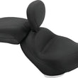Load image into Gallery viewer, Mustang 02-08 Triumph America,03-08 Speedmaster, Std Touring 2PC Seat w/Driver Backrest - Black - Side View