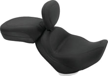 Load image into Gallery viewer, Mustang 02-08 Triumph America,03-08 Speedmaster, Std Touring 2PC Seat w/Driver Backrest - Black - Side View