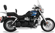 Load image into Gallery viewer, Mustang 02-08 Triumph America,03-08 Speedmaster, Std Touring 2PC Seat w/Driver Backrest - Black - Detail View